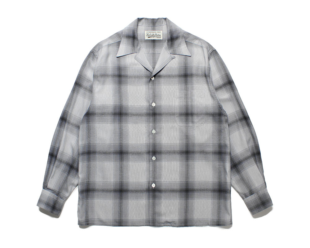 CHECK OPEN COLLAR SHIRT EXCLUSIVE ITEM L app.estratageo.com.br