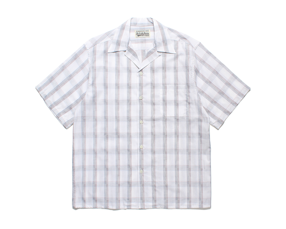 CHECK OPEN COLLAR SHIRT EXCLUSIVE ITEM L