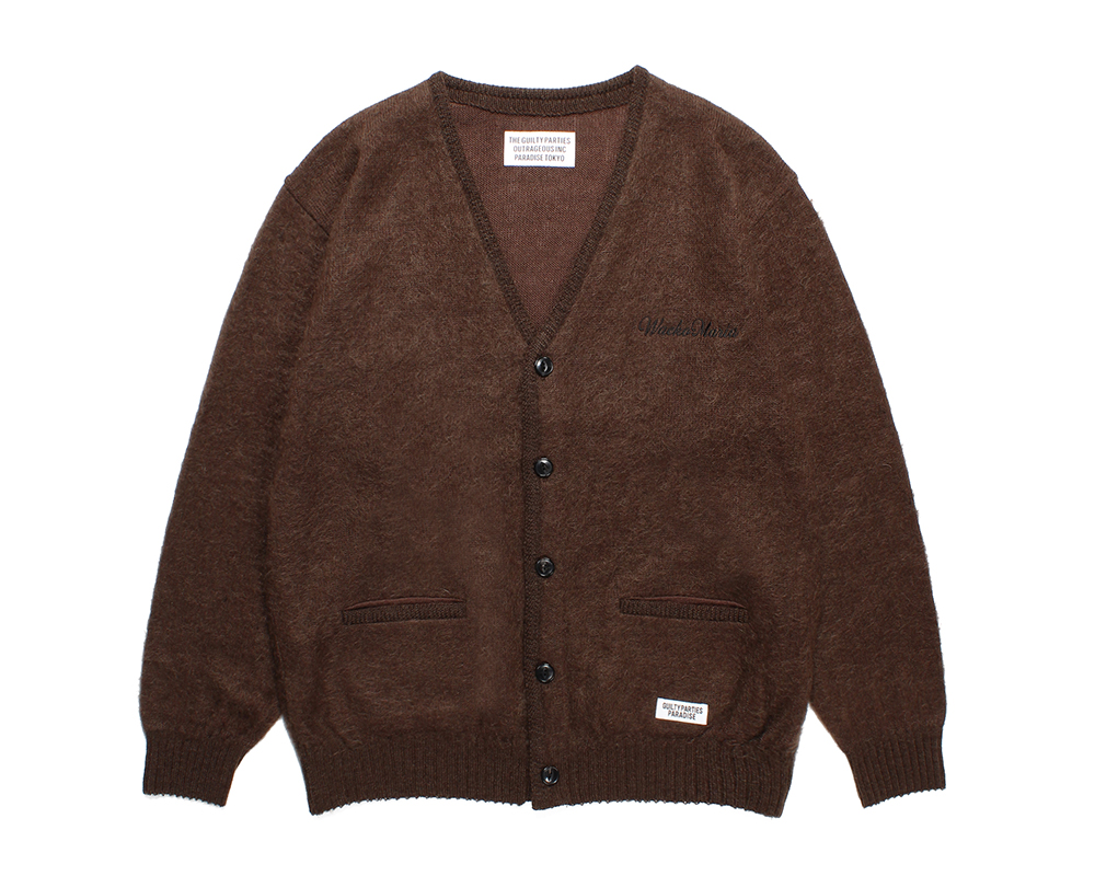 WACKO MARIA MOHAIR KNIT CARDIGAN M-